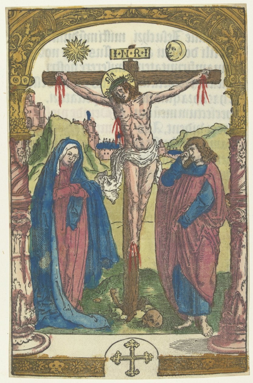 Cristo na cruz de Lucas van Leyden (attributed to)