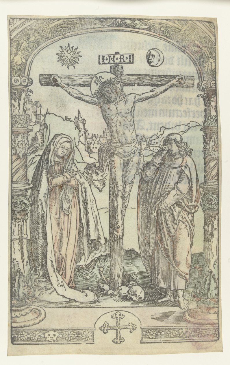 Cristo na cruz de Lucas van Leyden (attributed to)