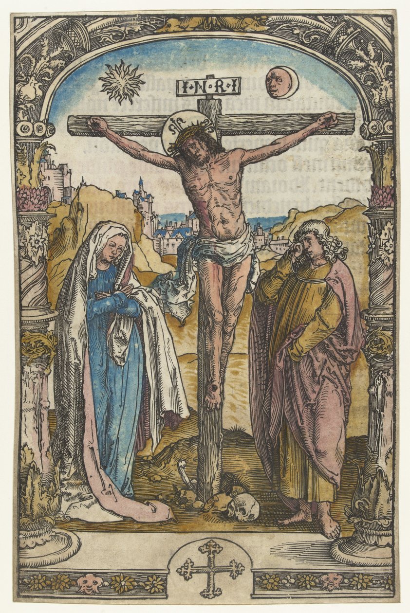 Cristo na cruz de Lucas van Leyden (attributed to)
