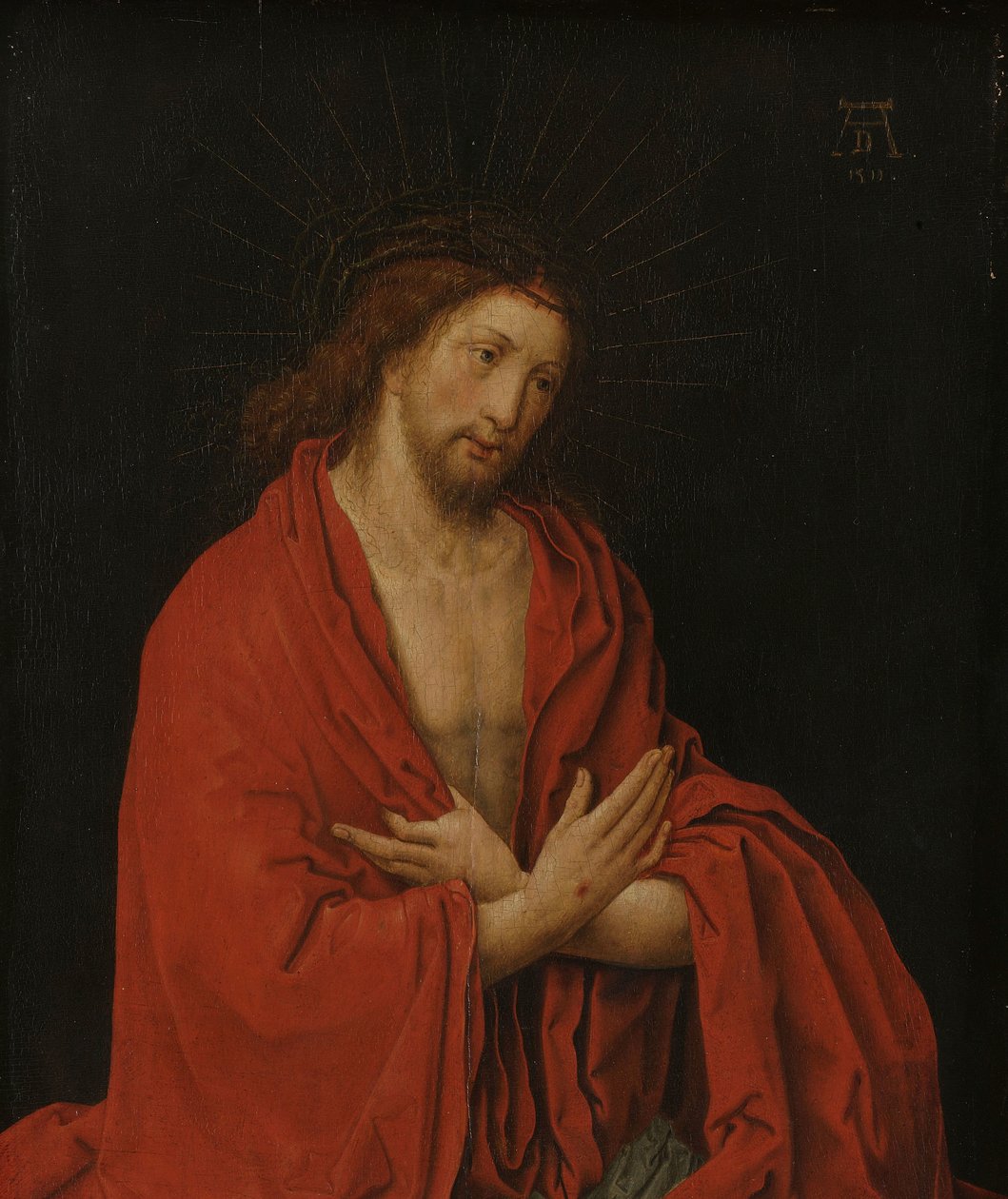 Cristo com Coroa de Espinhos de Lucas van Leyden (copy after)