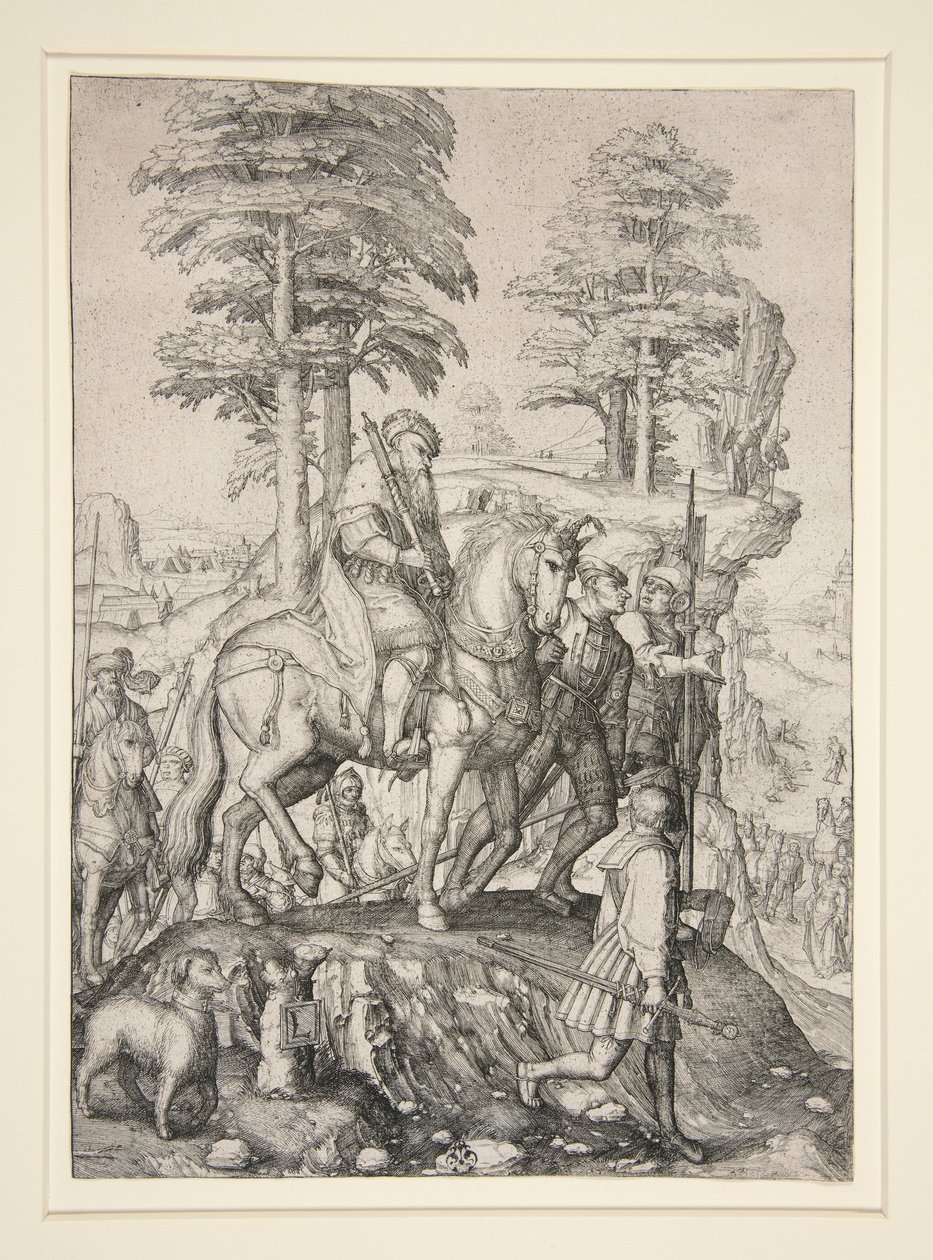 Abigail antes de Davi de Lucas van Leyden