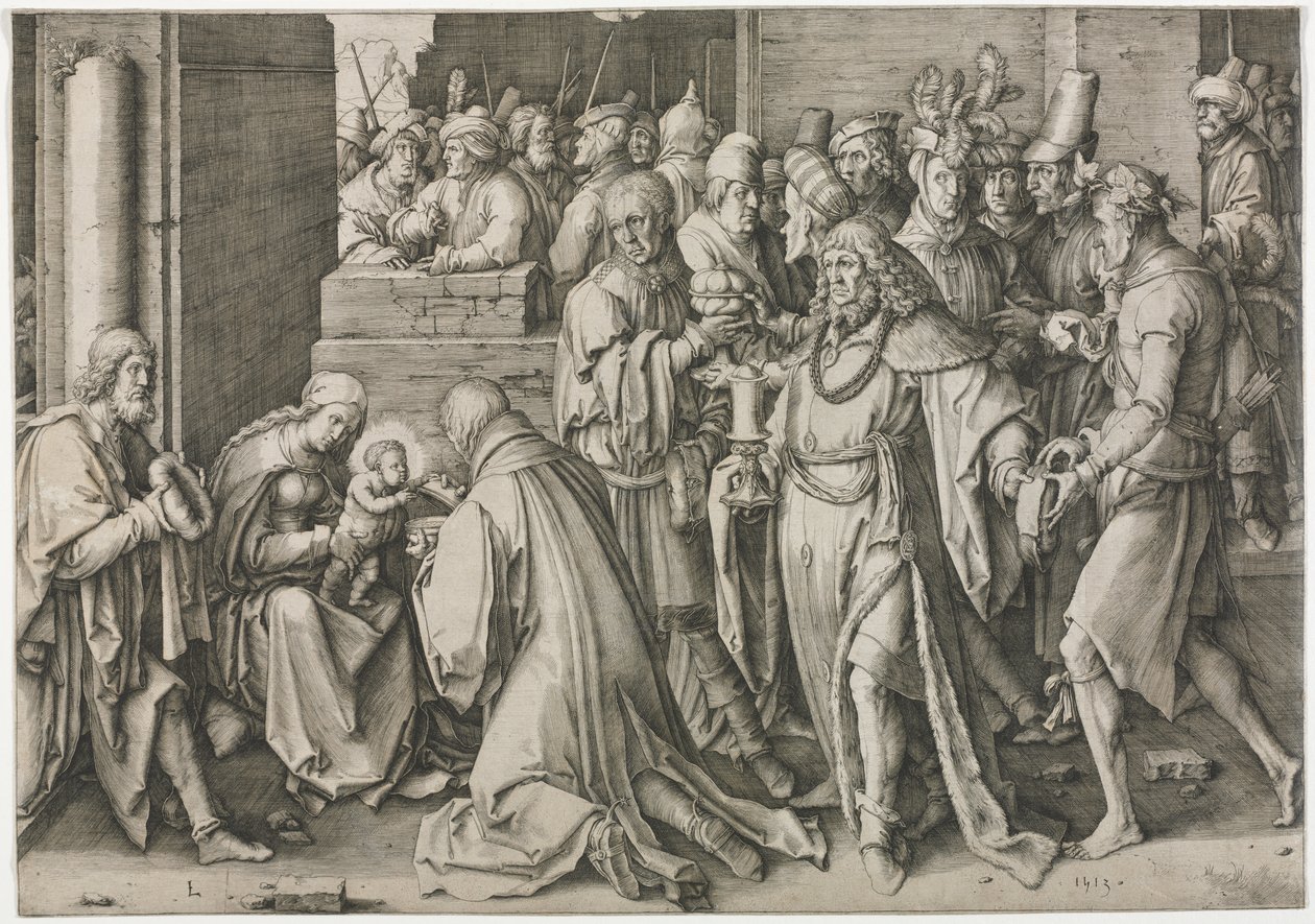 Adoração dos Magos de Lucas van Leyden