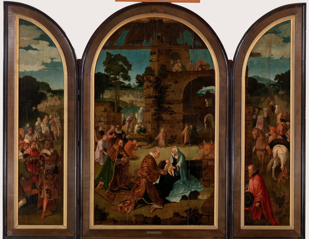 Adoração dos Magos de Lucas van Leyden