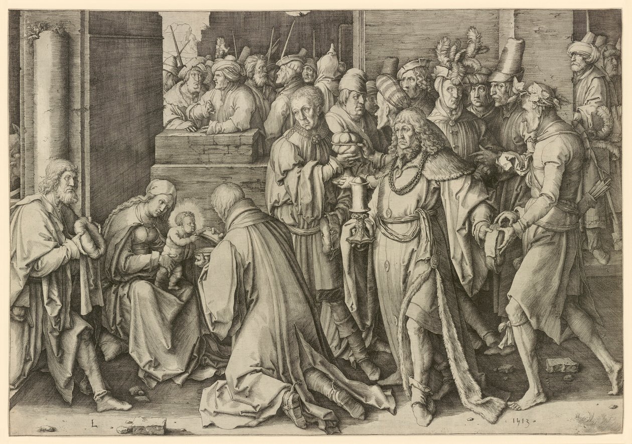 Adoração dos Magos de Lucas van Leyden