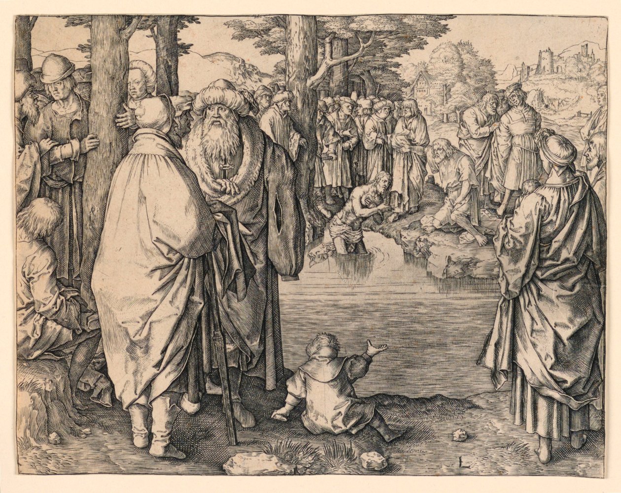 Batismo de Cristo de Lucas van Leyden