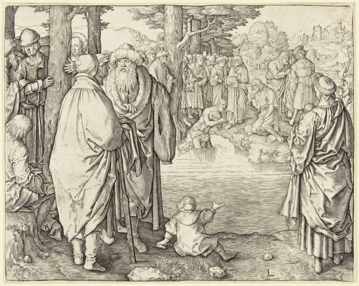 Batismo de Cristo de Lucas van Leyden