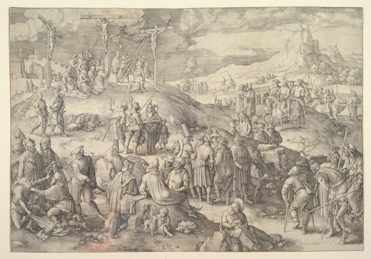 Calvary Golgotha, 1517. de Lucas van Leyden