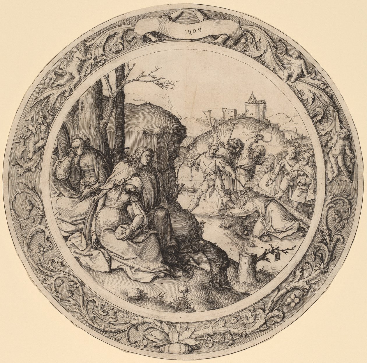 Cristo carregando a cruz de Lucas van Leyden