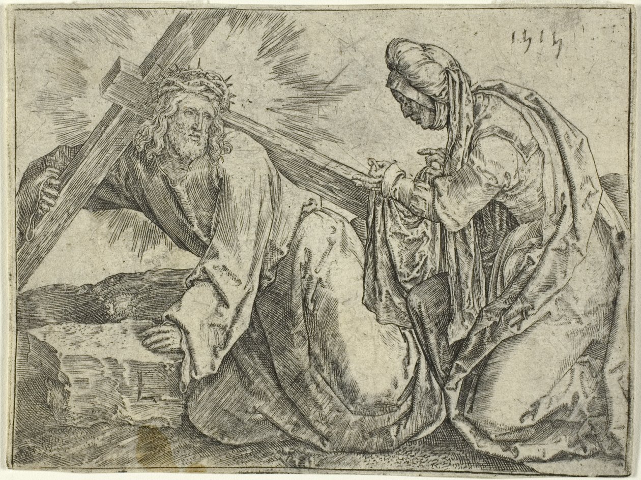 Cristo carregando a cruz de Lucas van Leyden