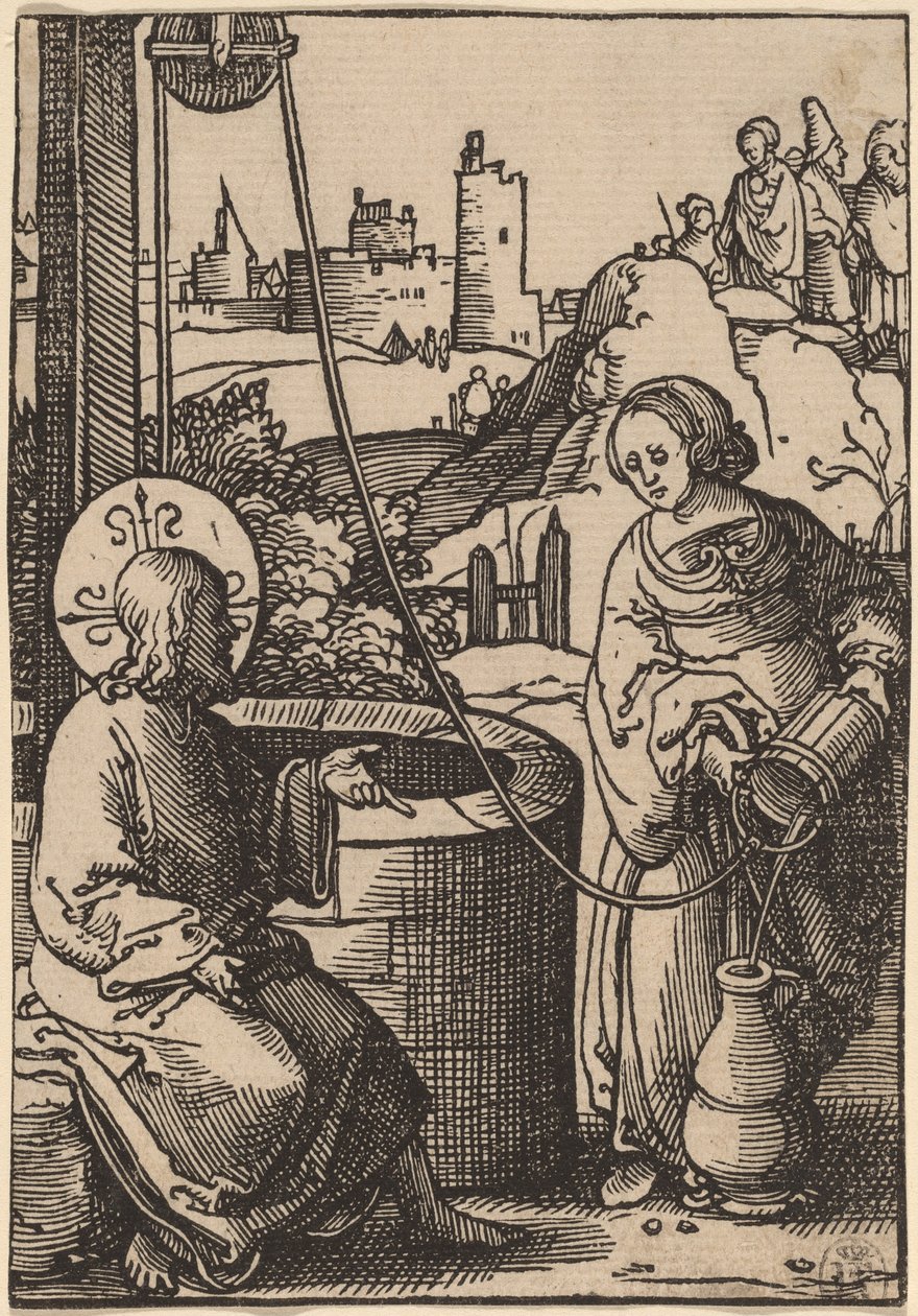 Cristo e a Mulher de Samaria de Lucas van Leyden