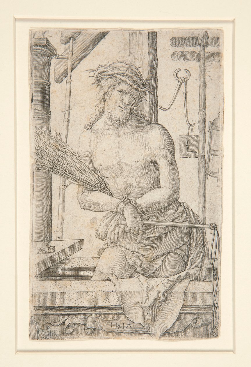 Cristo como o Homem de Dores com os Instrumentos da Paixão de Lucas van Leyden