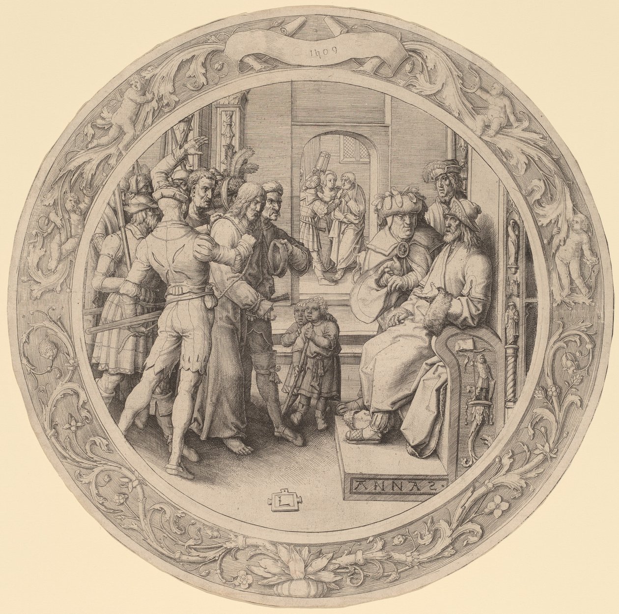 Cristo diante de Anás de Lucas van Leyden