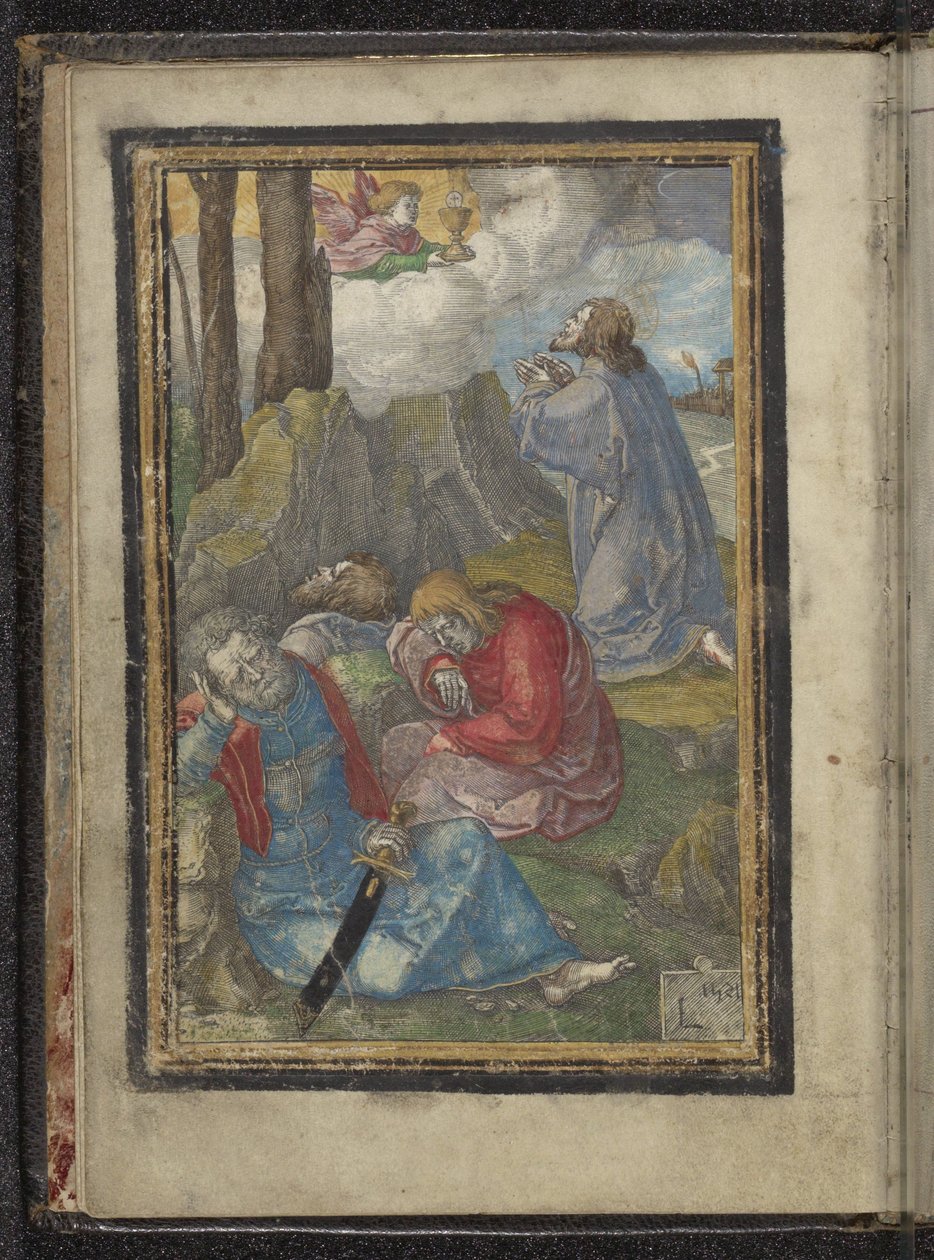 Cristo na corte do Getsêmani Paixão de Cristo (título da série) de Lucas van Leyden
