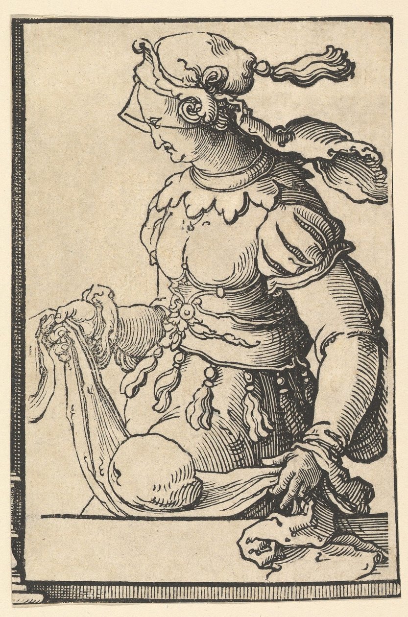 Sibila Cumeana, da série de Sibilas, ca. 1530 de Lucas van Leyden