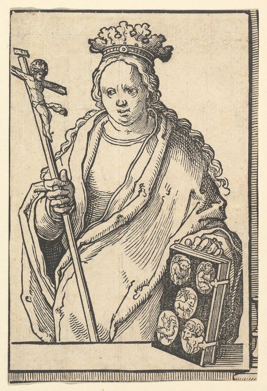 Ecclesia Christi Faith, da série de Sibyls, ca. 1530 de Lucas van Leyden