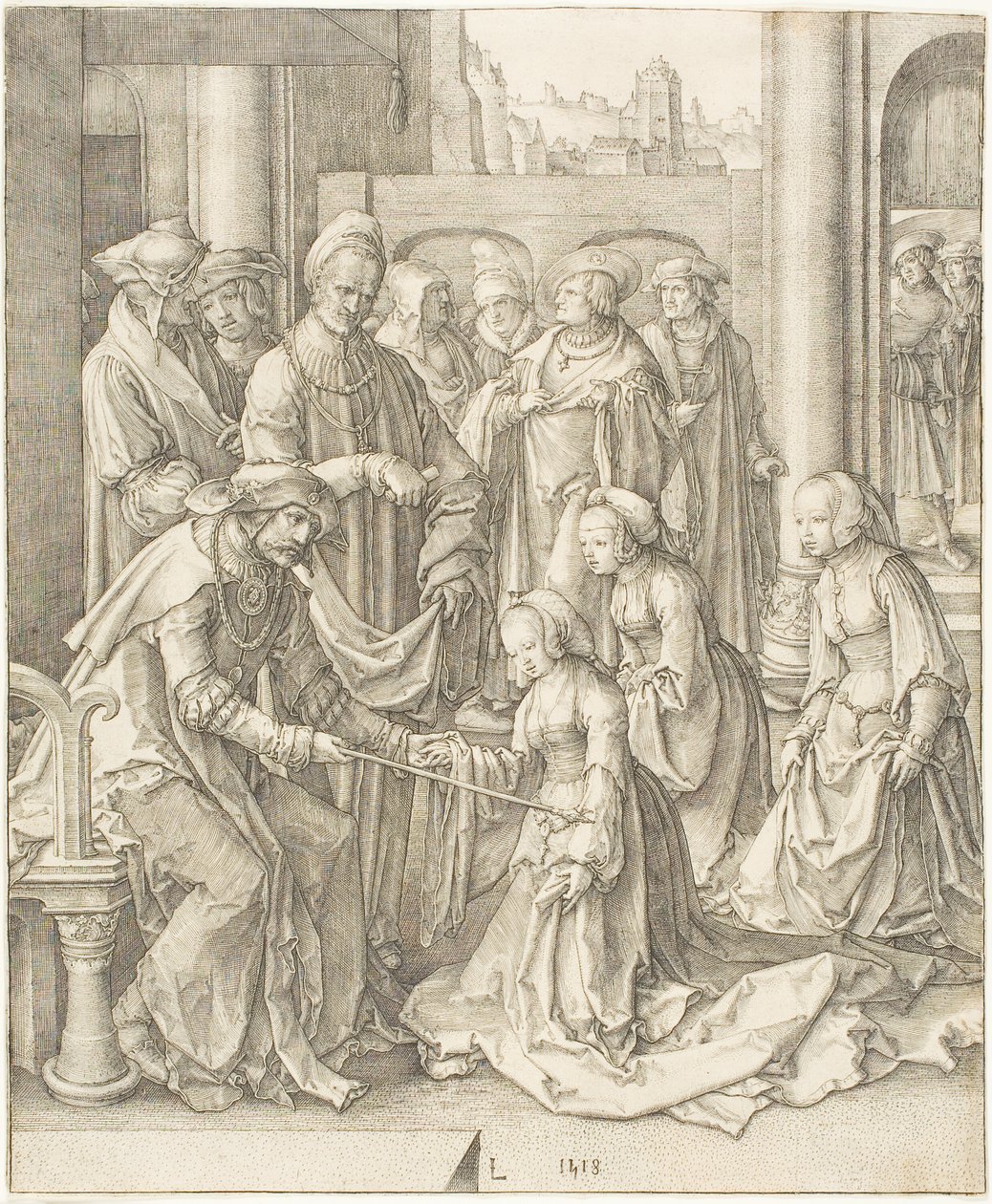 Ester antes de Assuero de Lucas van Leyden