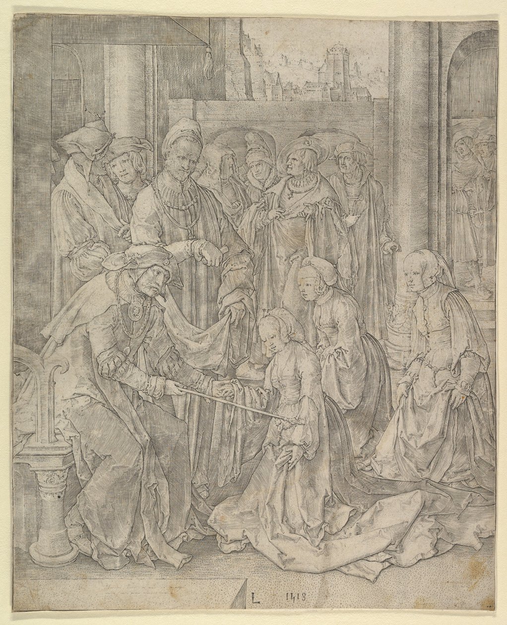 Ester Antes de Assuero, 1518. de Lucas van Leyden