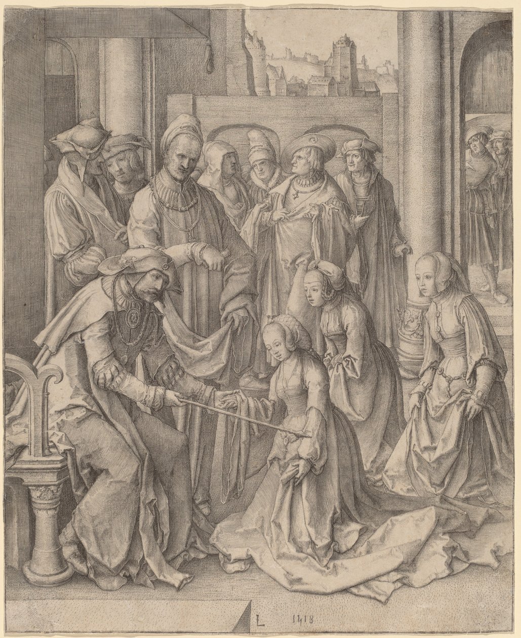 Ester diante de Assuero de Lucas van Leyden