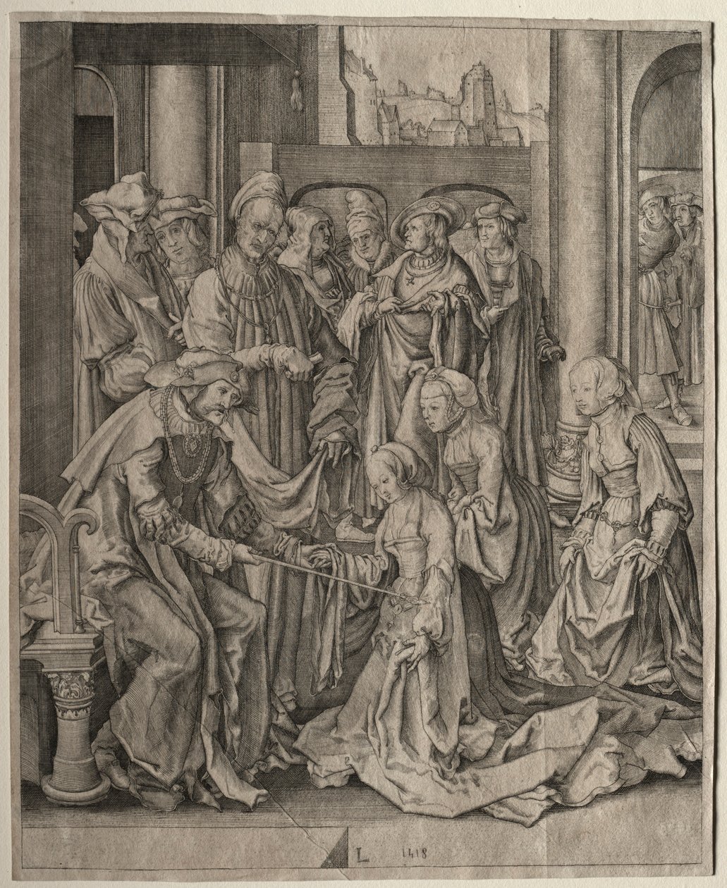 Ester antes de Assuero, 1518. de Lucas van Leyden