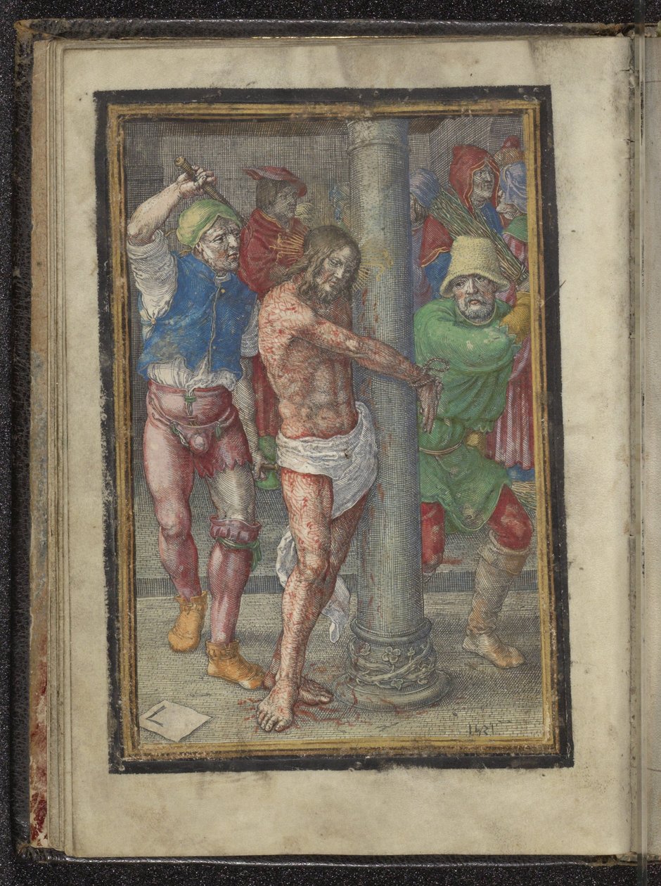 Flagelação Paixão de Cristo (título da série) de Lucas van Leyden