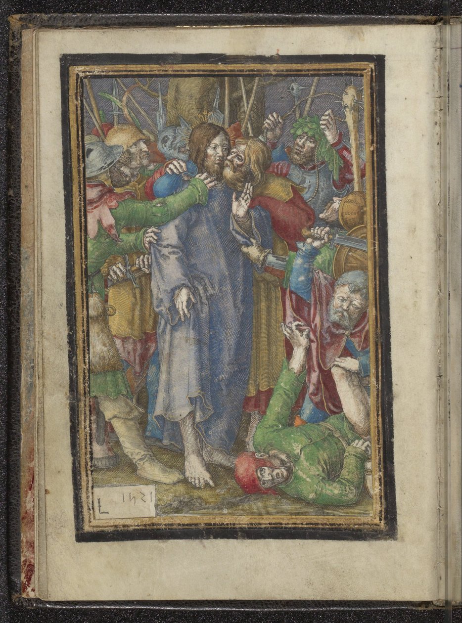 Cativeiro de Cristo Paixão de Cristo (título da série) de Lucas van Leyden