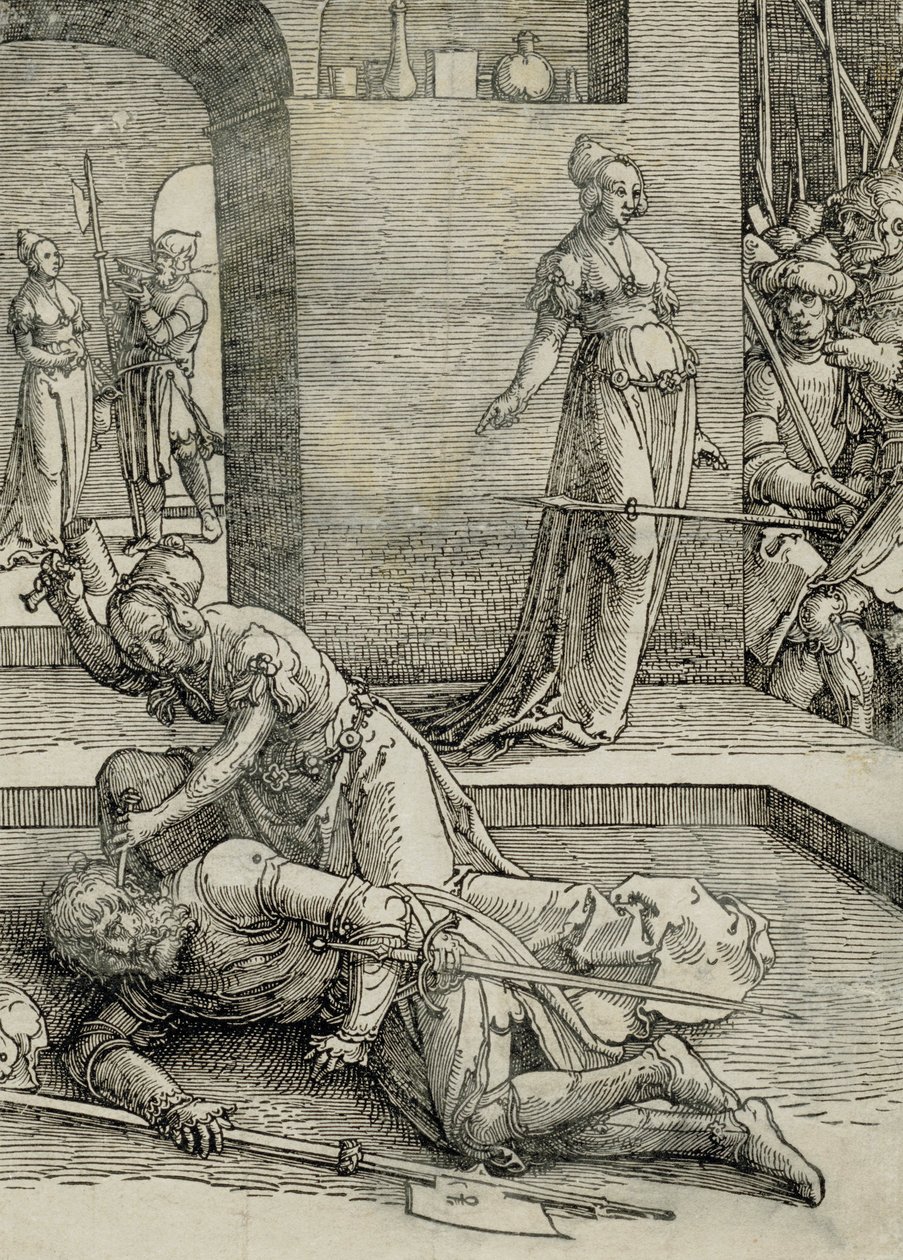 Jael mata Sisera, 1515-19 de Lucas van Leyden
