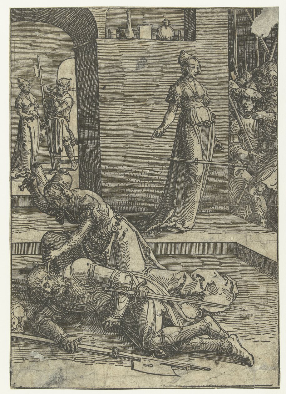 Jael mata Sisera
Pequenas séries Listas de Mulheres (título da série) de Lucas van Leyden