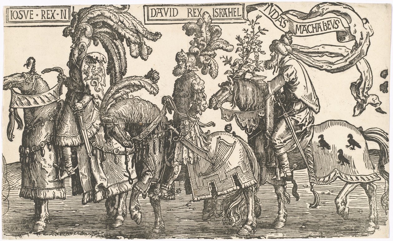 Josué, David, Judas Macabeus de Lucas van Leyden