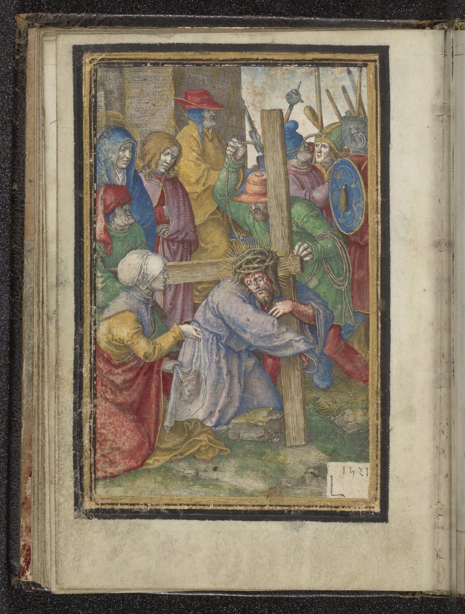 Rolamento cruzado Paixão de Cristo (título da série) de Lucas van Leyden