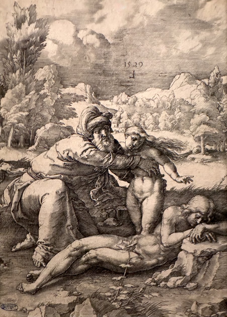 A criação de Eva de Lucas van Leyden