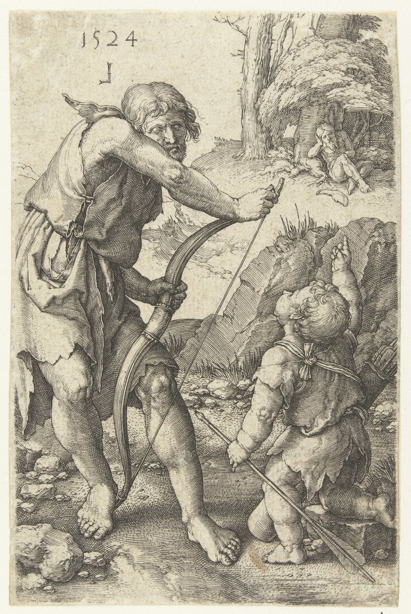 Lamech e Cain de Lucas van Leyden