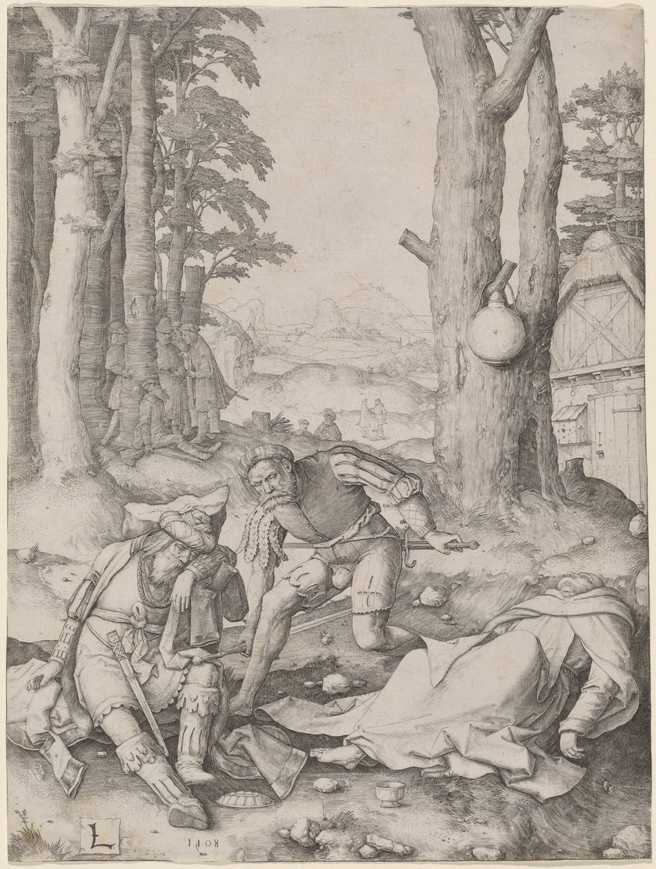 Maomé e o Monge Sérgio de Lucas van Leyden