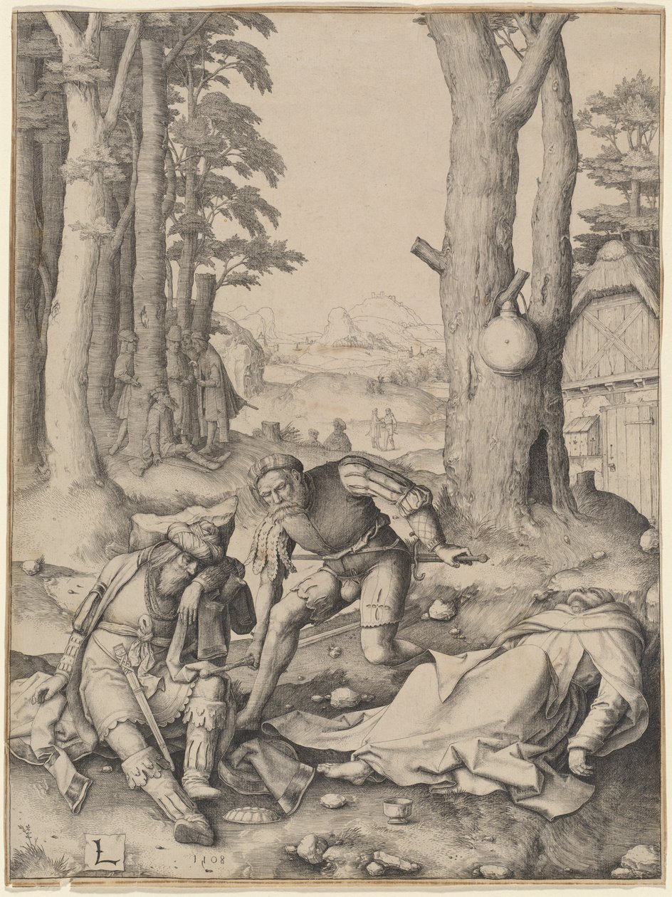 Maomé e o Monge Sérgio de Lucas van Leyden