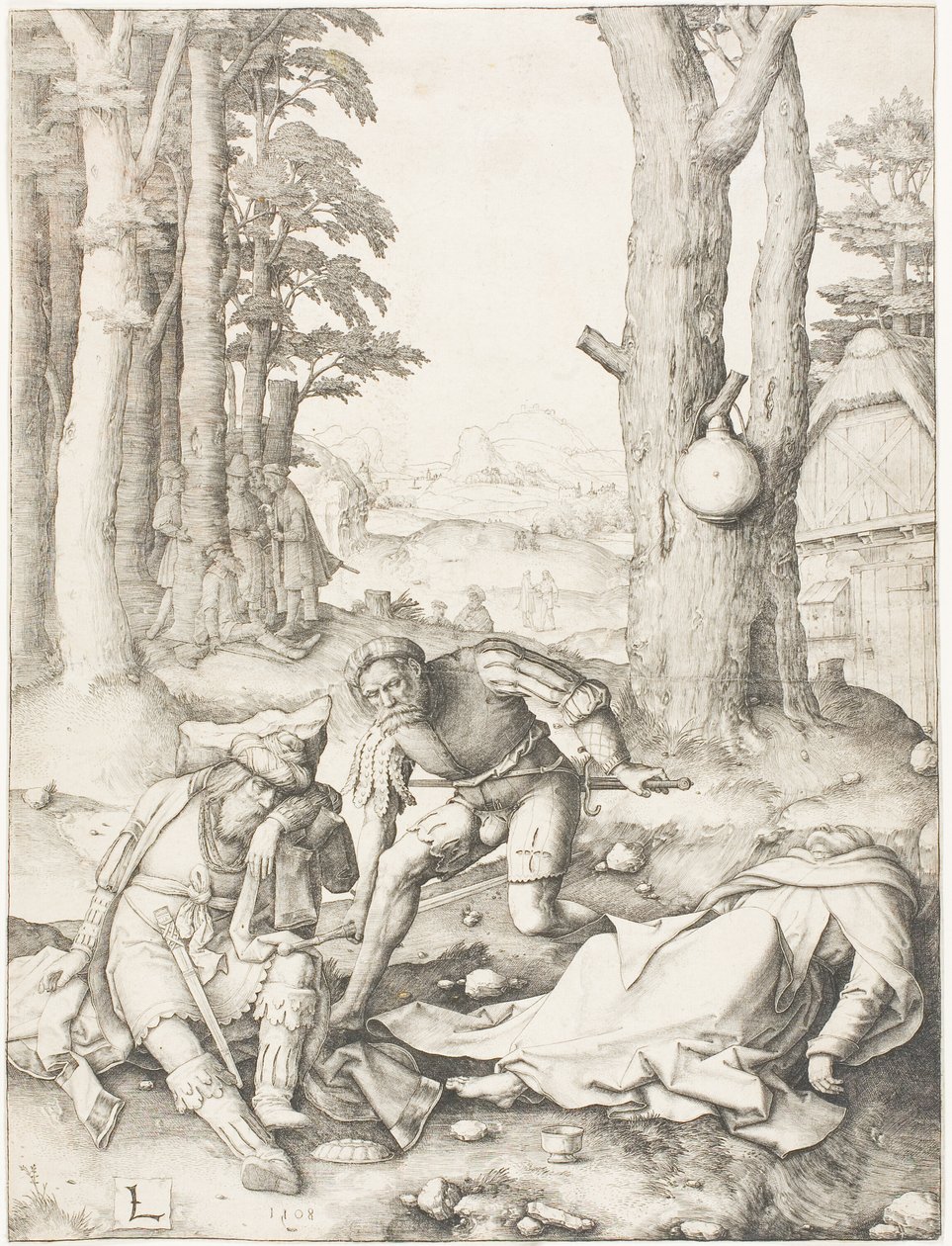 Maomé e o Monge Sérgio de Lucas van Leyden