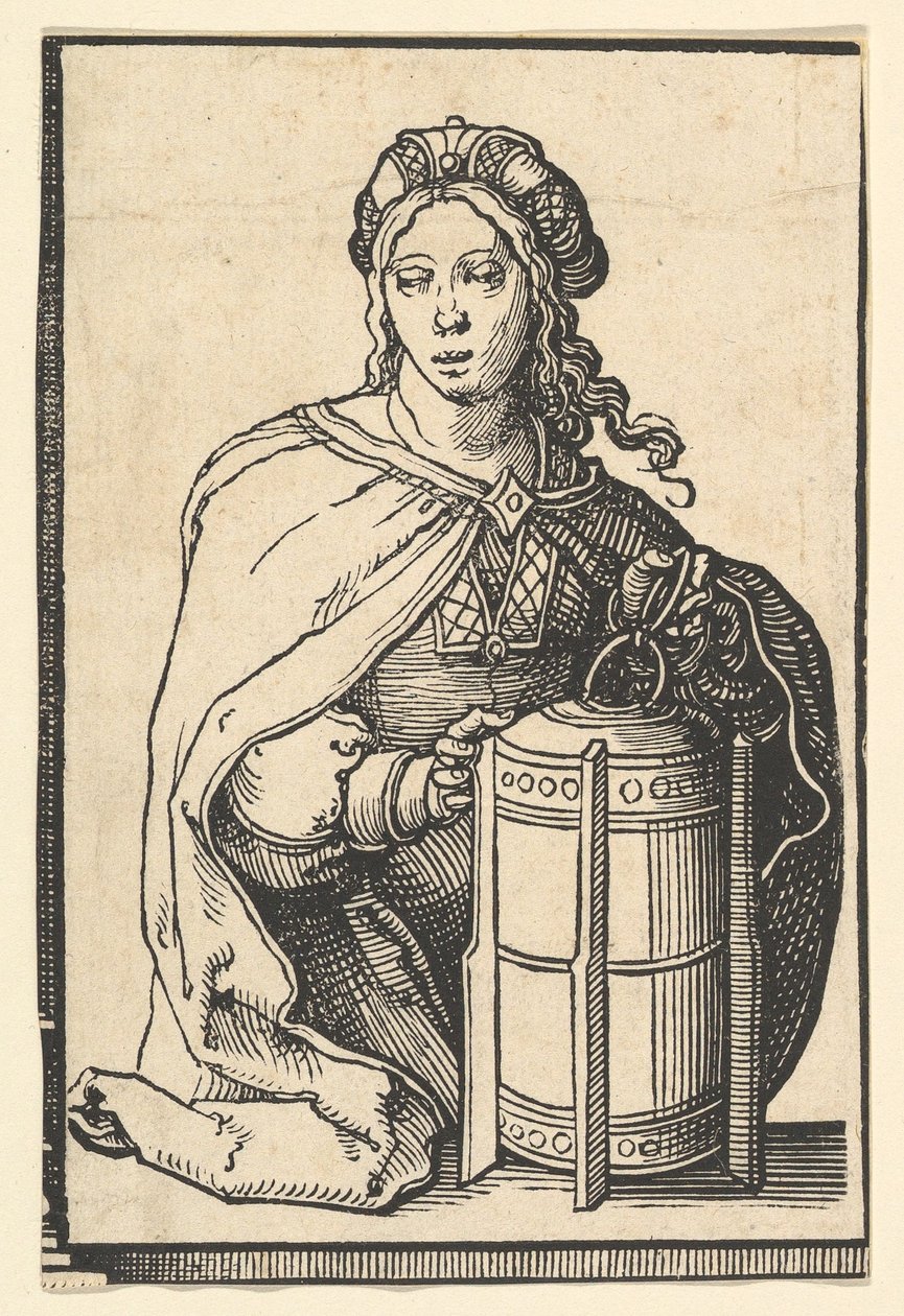 Sibila Persa, da série de Sibilas, ca. 1530 de Lucas van Leyden