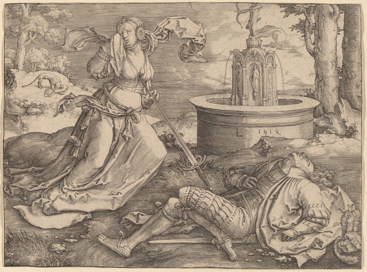Píramo e Tisbe de Lucas van Leyden