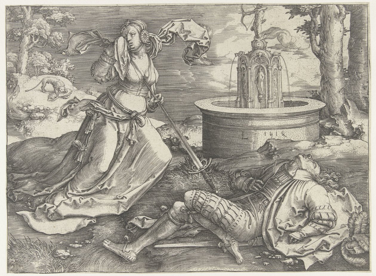 Píramo e Tisbe de Lucas van Leyden
