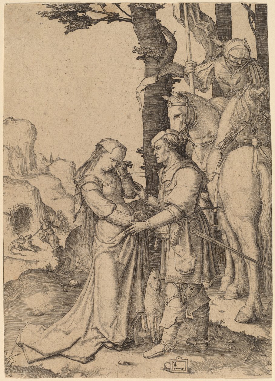 São Jorge libertando a princesa de Lucas van Leyden