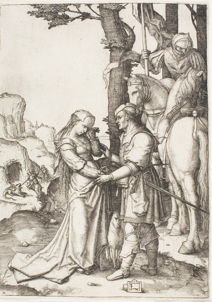 São Jorge libertando a princesa de Lucas van Leyden
