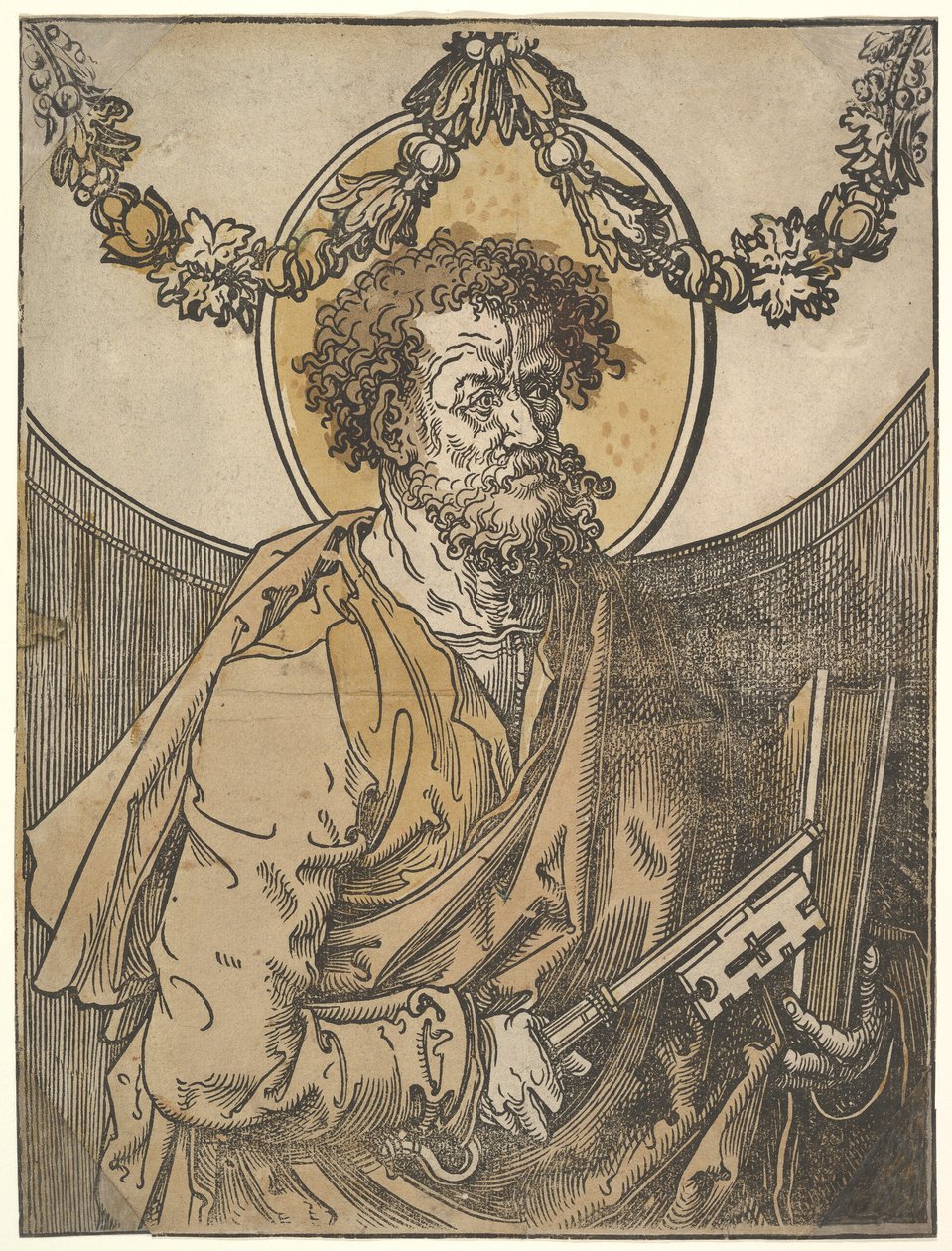 São Pedro, 1515. de Lucas van Leyden