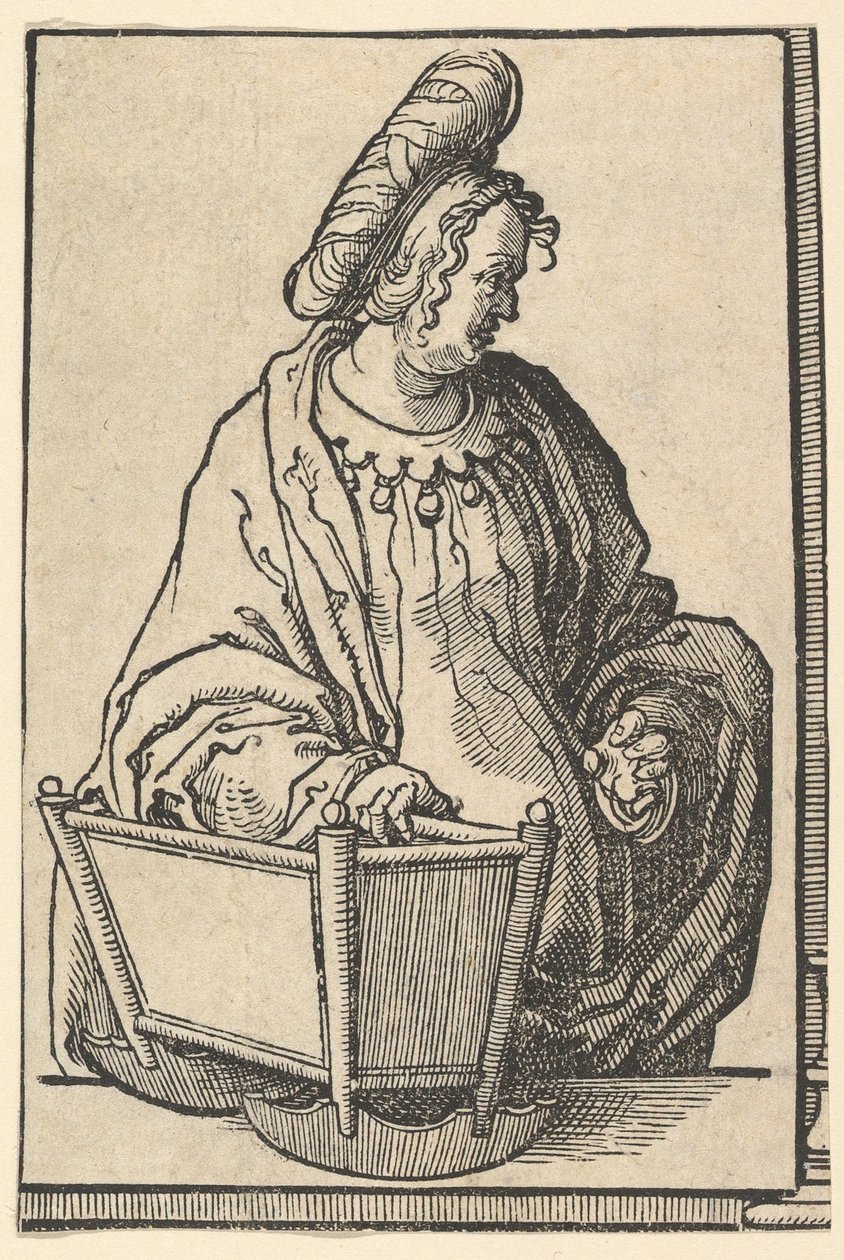 Sibila Samariana, da série de Sibilas, ca. 1530 de Lucas van Leyden
