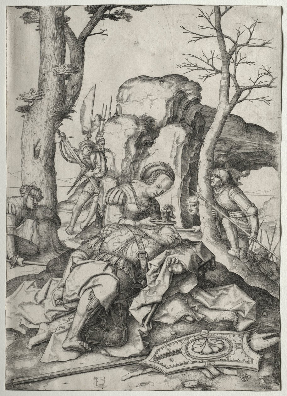 Sansão e Dalila, c. 1507 de Lucas van Leyden
