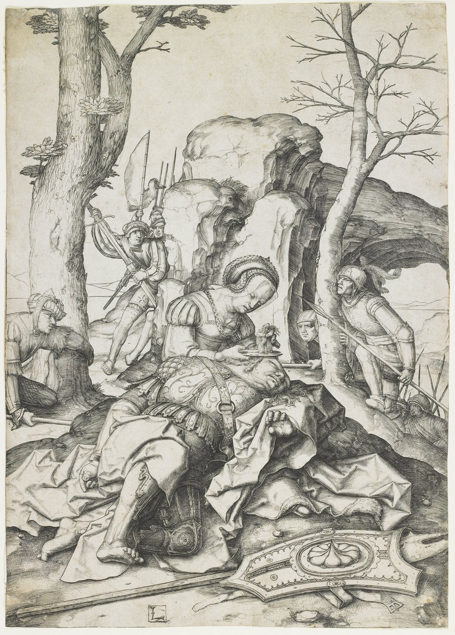 Sansão e Dalila, c. 1508 de Lucas van Leyden