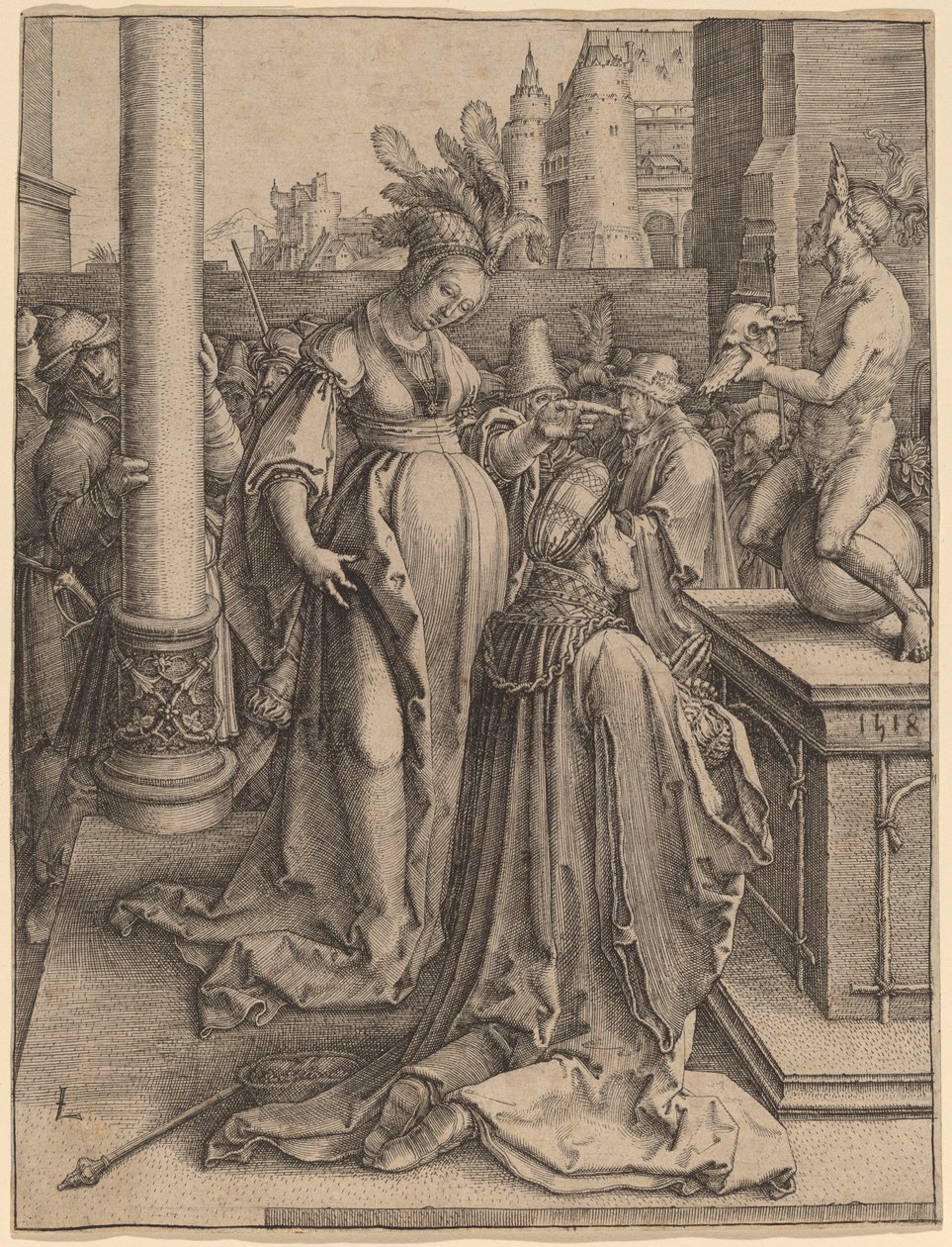 A idolatria de Salomão de Lucas van Leyden