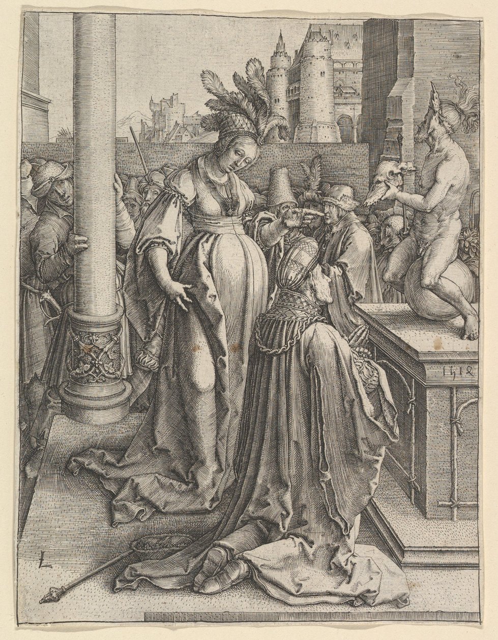 A idolatria de Salomão, 1514. de Lucas van Leyden