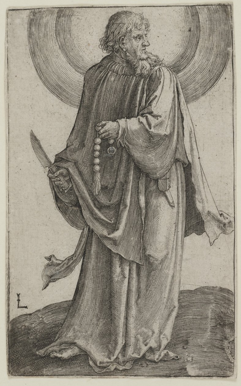 São Bartolomeu, c.1511 (gravura) de Lucas van Leyden