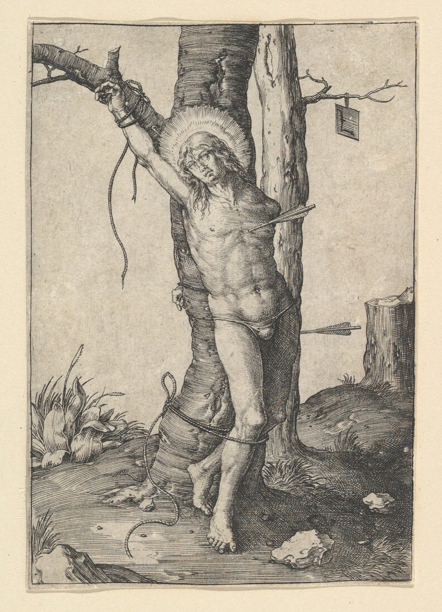 São Sebastião, ca. 1510 de Lucas van Leyden