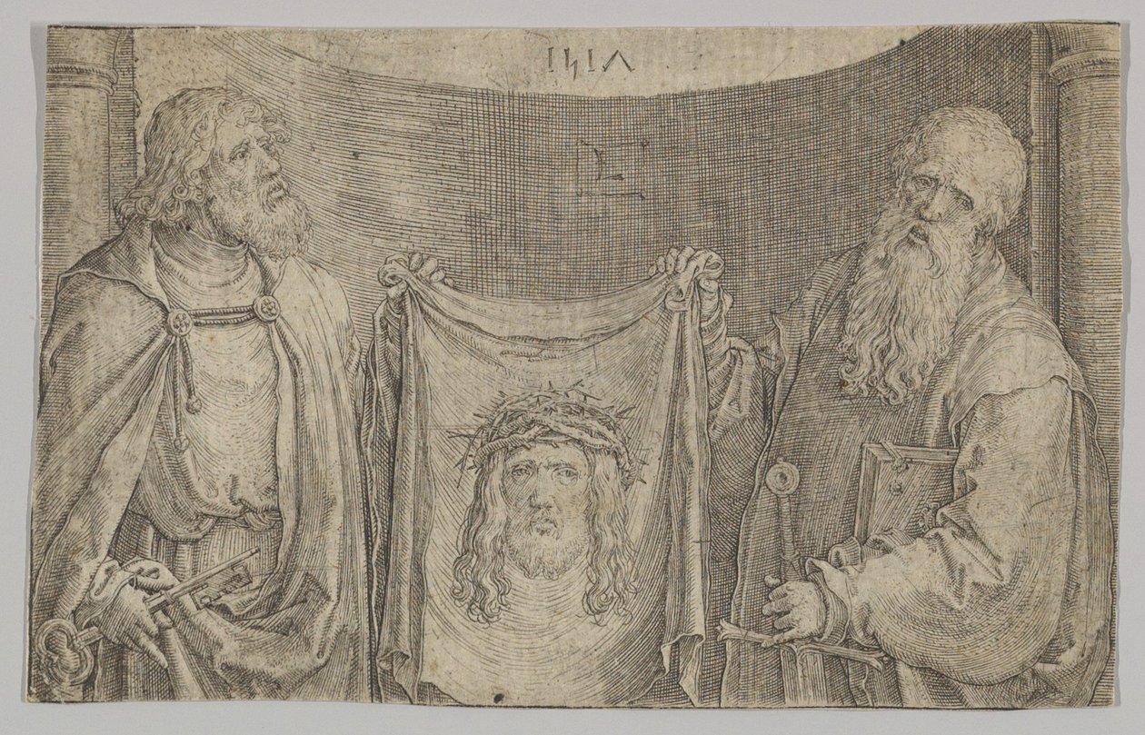 Sts. Peter e Paul With the Vernicle, 1517. de Lucas van Leyden