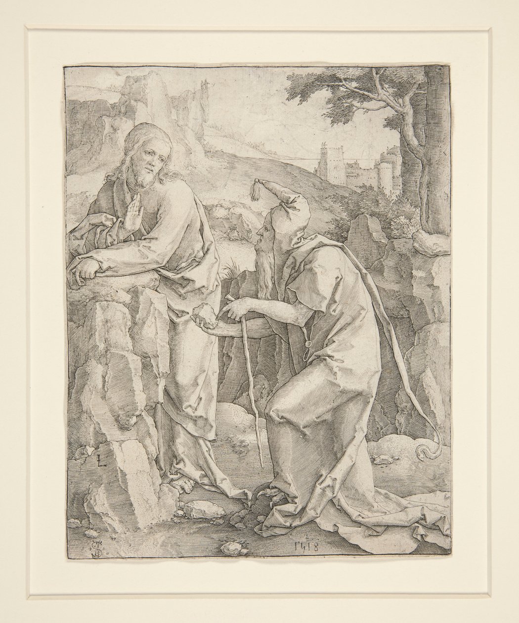 Tentação de Cristo de Lucas van Leyden