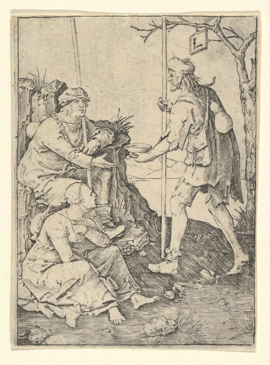 Os Mendigos, ca. 1509 de Lucas van Leyden